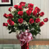 An grand arrangement of 36 roses that would wow anybody! 