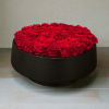 This arrangement features 40-45 eternity preserved roses - our signature creation -