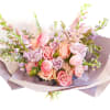 A delicate and sensitive flower arrangement, with a pure and sweet pink