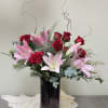 Big and beautiful&mdash;in a special Valentine&rsquo;s Day hob nail deluxe vase- limited