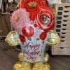 53" Valentines Day Painted Flowers Balloon "Airwalker"