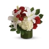 "Make a stunning statement with this high-style symphony of snowy white and