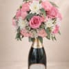 Gorgeous rose bucket with your choice of wine 
