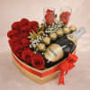 Love and hugs all in one box with your choice of wine