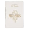 The Mr. &amp; Mrs. 366 Devotions for Couples White Faux Leather Devotional