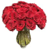 WOW your Valentine with a THREE dozen red rose pave` arranged in