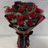 1 doz red roses in an elegant Korean Style Wrap (does not