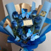 Ramos de 12 rosas en color azul 
Bouquets of 12 blue roses