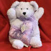 Cuddle with this relaxing lavender filled bear and heart sachet
