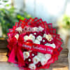 Three Dozen Roses for her.  Spectacular Hand bouquet perfect for this