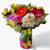 Designer's choice; made beautifully from my cheerful blossoms of the day roses