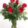 This half dozen premium rose bouquet is classic, romantic, and just the