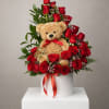A charming and romantic arrangement designed to melt hearts. This elegant piece
