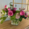 Sweet Susan typically consists of roses, tulips or cala lilies, hydrangea, ranunculus