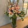 Peachy Pink Paradise is a grand arrangement of roses, hydrangea, and snapdragons