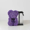 Celebrate love in the sweetest way with our Purple Rose Bear, handcrafted
