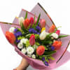 BEAUTIFULL COLORFUL TULIPS BOUQUET 