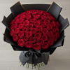 This breathtaking luxury bouquet features 100 hand-selected premium red roses, each with
