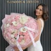 A breathtaking luxury blush-pink flower bouquet designed to make a bold and
