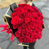 Love You This Much is a 100 RED ROSE  bouquet, hand-gathered