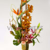 This majestic gold themed floral bouquet is one of its kind. One
