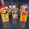This Colorful Candy Gift Sets will brighten any occasion. Each set includes