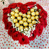  The roses are nestled into our traditional "Love" Box which is