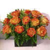 The Orange Blossom Bouquet is handcrafted by skilled florists, ready to be