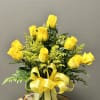 For your special someone who loves the yellow rose.  Arrangement is