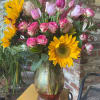 Pink Sunshine is a vibrant and cheerful bouquet that beautifully blends the