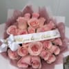 Premium blush rose bouquet thoughtfully arranged in a modern, sophisticated design. A