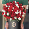 3 Dozen Red roses
White Lisianthus