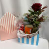 Cute cardboard envelope box that can be used afterward. This cute gift