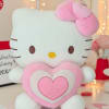 This Hello Kitty bear is so big,  she will have to