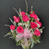 These hot pink roses are cheerful and fun! Dozen Long Stemmed Pink