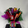A bright and bold candy bouquet bursting with sweet favorites! This fun