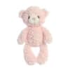 Crafted from ultra-soft pink plush, Huggy Bear by ebba offers a delightful