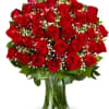 3 DOZEN LONG STEMMED RED ROSES, THAT MAKES A STATEMENT! THIS VASE