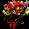 Twenty Beautiful Red Roses and 10 Tulips.  Beautiful Deondra Wrap 