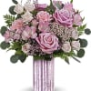 Pink roses, peach spray roses, pink alstroemeria