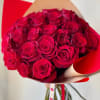 Simply put; Fresh Premium red roses arranged with the perfect spiral technique