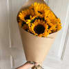 12 Sunflowers Wrapped Bouquet