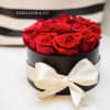 A DOZEN PREMIUM RED ROSES, LUXURY MATTE BLACK HATBOX, AND THE PERFECT