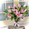 Make your loved one blush with this pink and rose  lily