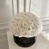 Dome Shape Eternity Rose Box 
Approx 100-125 Black Eternity Roses 

*Eternity roses