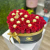 Shape Of My Heart Box: 
Think different! Hand picked roses artistically placed