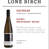 This Riesling exhibits a perfumed floral bouquet leading to flavors of white