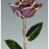 24K rose is made of real rose by hand lacquered and trimmed