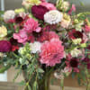 This arrangement has it all.  Bright and cheery and packed with