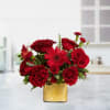 Our Red Romance floral arrangement is a stunning display of red flowers